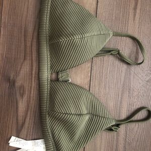 Hollister green bikini top